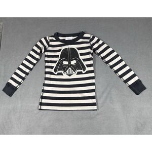 Hanna Andersson Star Wars Pajama Shirt 110cm Kids 5 Black White Striped Vader